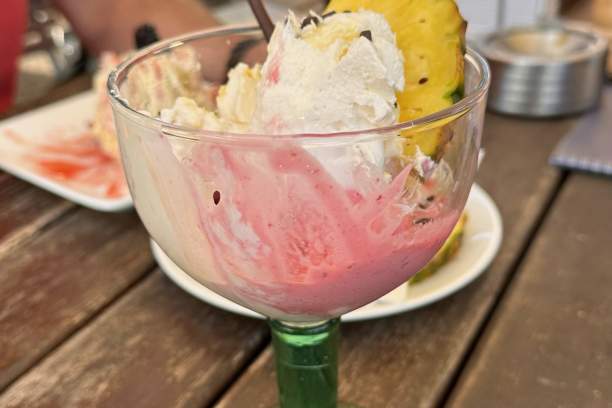 Eis essen in Malchow