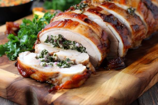 Gefüllter Schweinerollbraten (Porchetta)