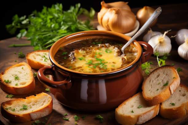 Badische Zwiebelsuppe aus dem Dutch Oven