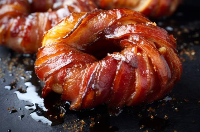 Zwiebelringe mit Bacon