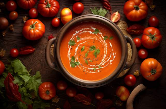 Tomatencremesuppe aus dem Dutch Oven