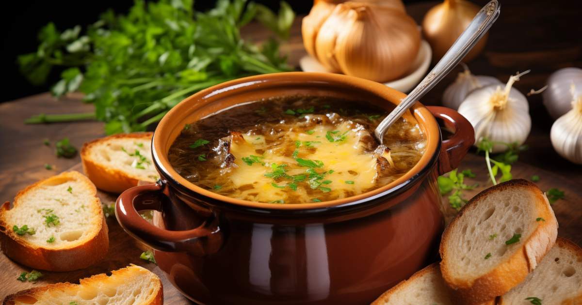 Badische Zwiebelsuppe aus dem Dutch Oven | Sense&amp;#39;s BBQ